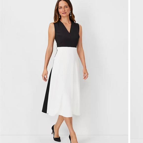 Ann Taylor Dresses & Skirts - NWT Ann Taylor Black and White Colorblock Dress